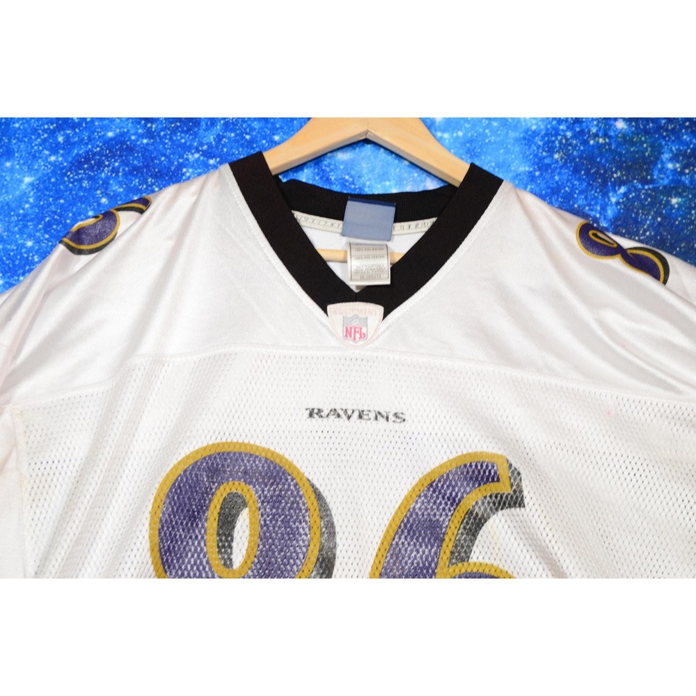 Baltimore Ravens Jersey Mens 2XL White NFL‎ Football Todd Heap Reebok Authentic - Picture 3 of 14